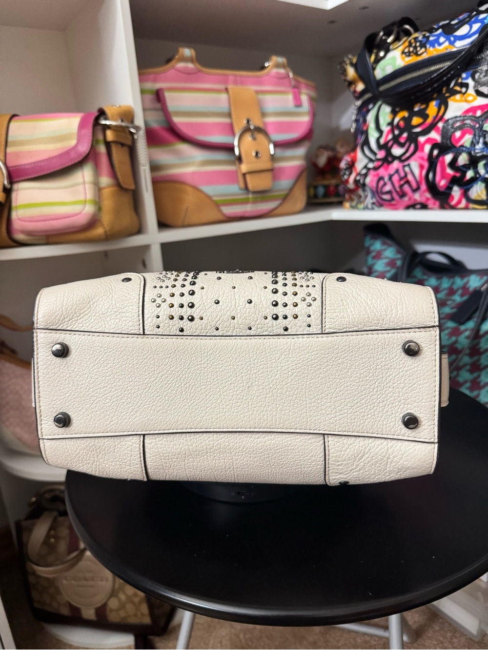 Coach Mercer 24 Satchel with Bandana Rivets - Picture 6 of 12